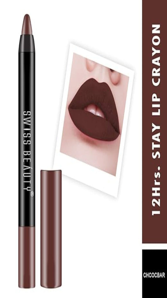 Exclusive Sale Swiss Beauty 12 Hrs. Stay Matte Lip Crayon Chocobar 1(8JL)