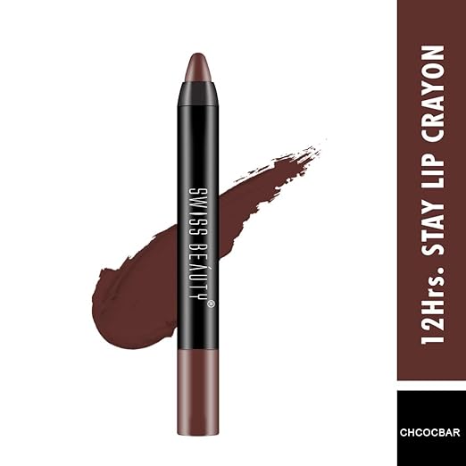 Exclusive Sale Swiss Beauty 12 Hrs. Stay Matte Lip Crayon Chocobar 1(8JL)