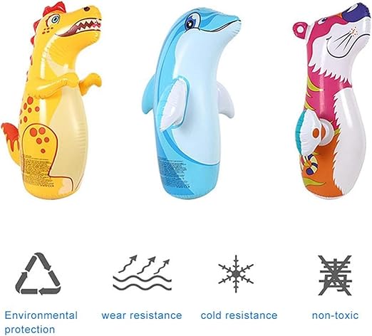 Storio Inflatable Bop Bag Boxing Toy for Kids | Hit Me Punching Bag for Indoor Outdoor Fun | Sports Toy for Boys & Girls