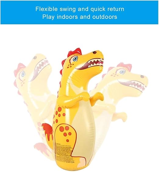 Storio Inflatable Bop Bag Boxing Toy for Kids | Hit Me Punching Bag for Indoor Outdoor Fun | Sports Toy for Boys & Girls