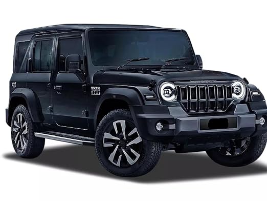 S.S.C. Amazing Pull Back Mahindra Thar 3 Door Jeep DIE CAST Metal Toy for Kids| Wonderful Design and Bold Looks. | Miniature Scaled Models 89, Black