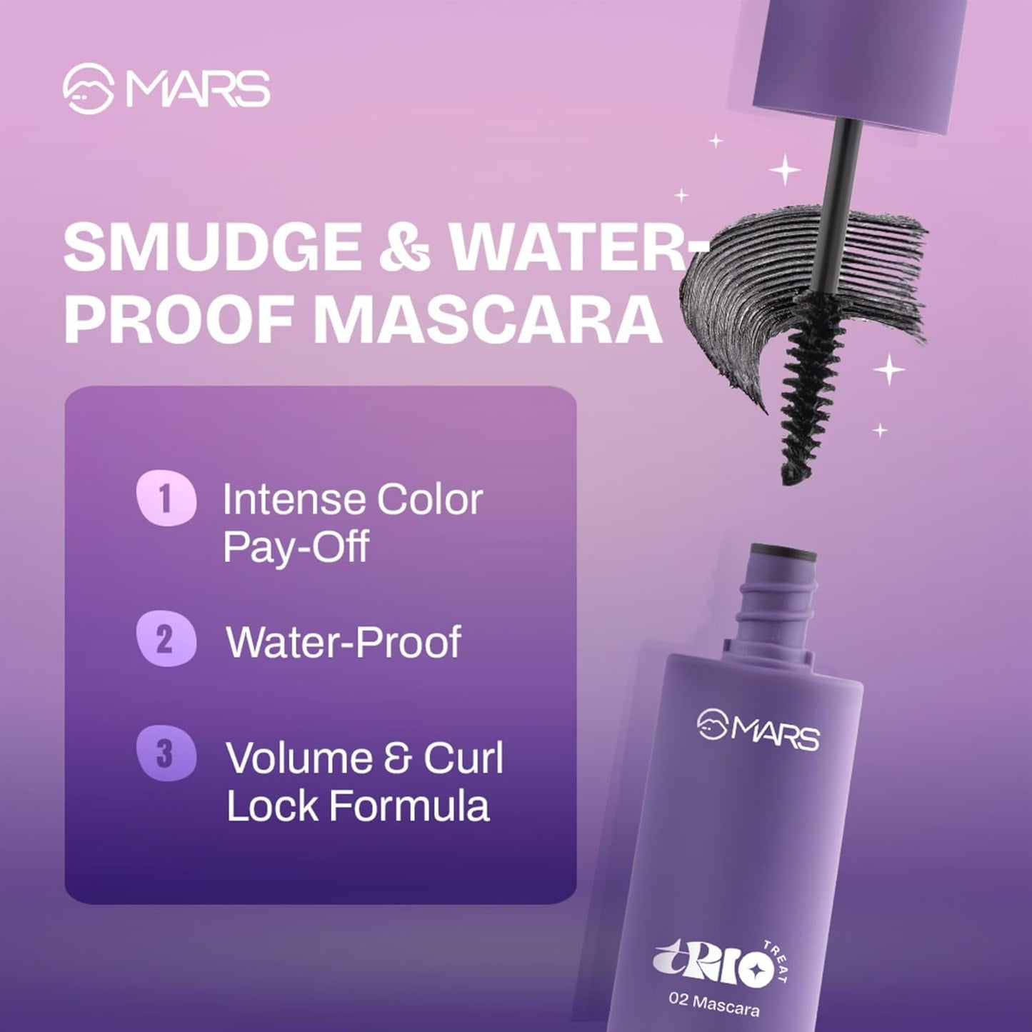 Exclusive Sale MARS TRIO Treat 3-IN-1 Eye Makeup Kit with Eyeliner AK2(5JN)