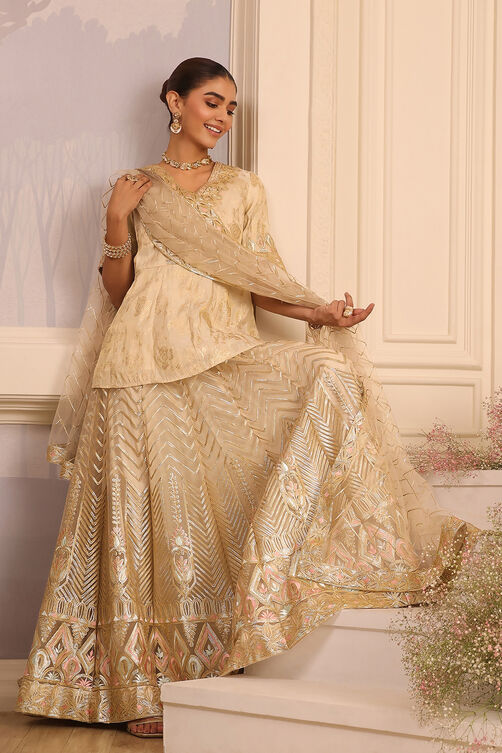White Straight Lehenga Set online