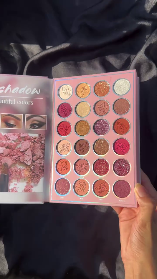 Exclusive Sale NYLI Professional 5 pages Makeup book Palette Lip color, Highlighter, Blusher, Eyeshadow NK7(17M)