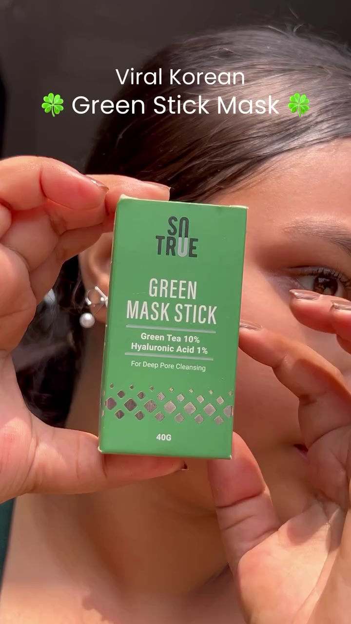 Exclusive Sale Offer Green Tea Mask Stick | Deep Cleansing Face Mask for Hydrated and Clear Skin AK2(24M)