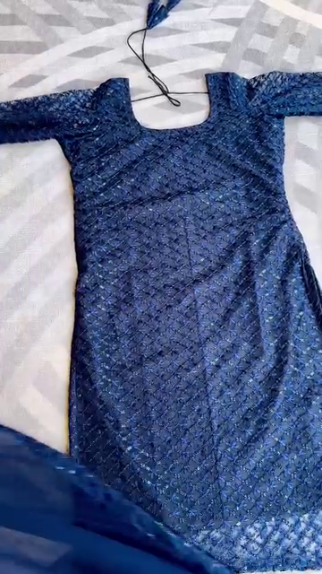 Exclusive Sale Sequin Blue Designer Dress Set with Sequin work only 90/- 2AG2