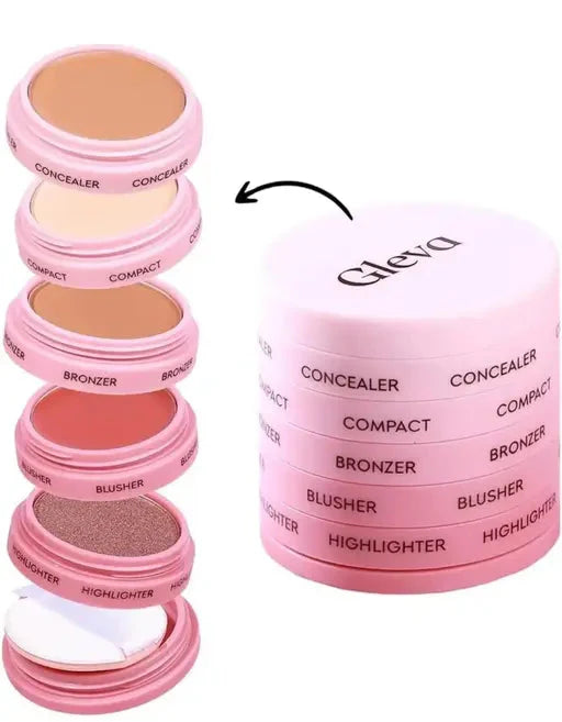 Exclusive Sale Makeup Stack 5-in-1, Smooth & Blendable, Travel-Friendly Kit AK(6JN)1